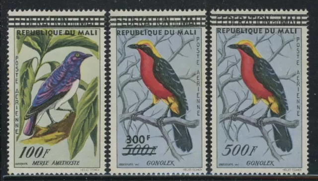 Mali 1960 Ovpts Birds Airmail set Sc# C5-8 NH 2