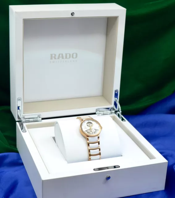 Rado Automatique Centrix Diamant Accent or Rose PVD Ss, Blanc CeramicR30248902 2