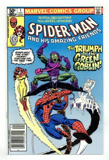 Spider-Man and His Amazing Friends 1N Newsstand Variant VF- 7.5 1981