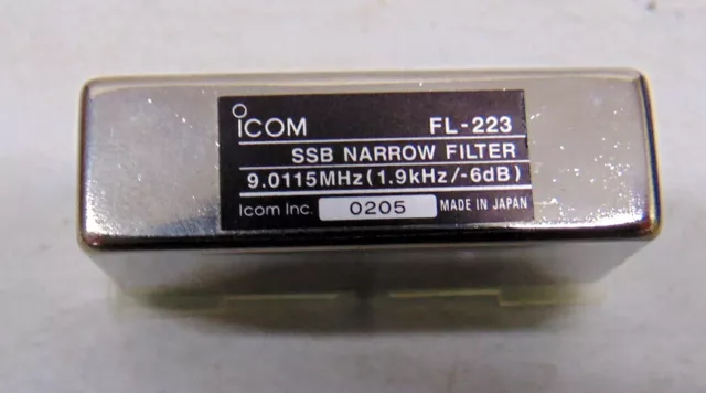 Icom FL-223 1900Hz Narrow SSB Filter IC-R75 IC-756 IC-706MKIIG IC-775DSP IC-746