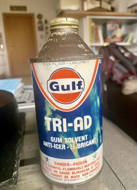 Original GULF Dose 1960er - Tankstelle Öldose Shell Aral BP USA