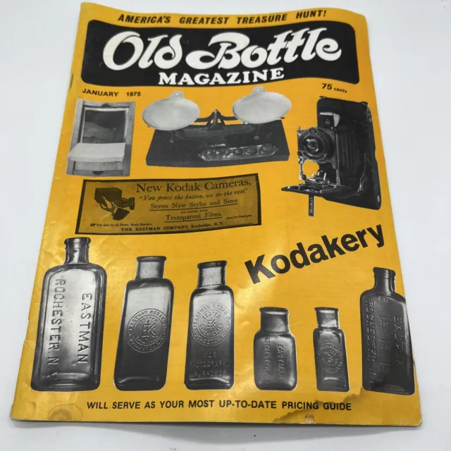 Vintage January 1975 Old Bottle Magazine Treasure Hunt
