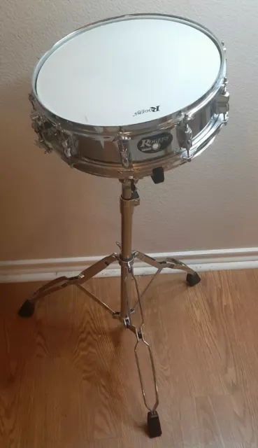 Rogers Snare Drum with Tama RoadPro Stand, Rolling Bag & Accessories