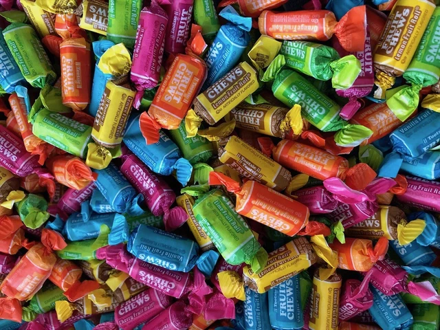 Tootsie Roll FRUIT CHEWS Candy 2 pounds lbs cherry lime lemon orange vanilla NEW