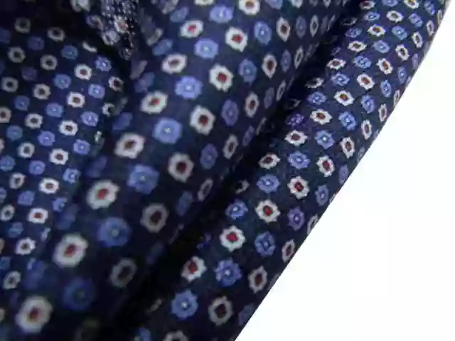 Fazzoletto da taschino uomo blu azzurro grigio perla micro fiore bulbo rosso