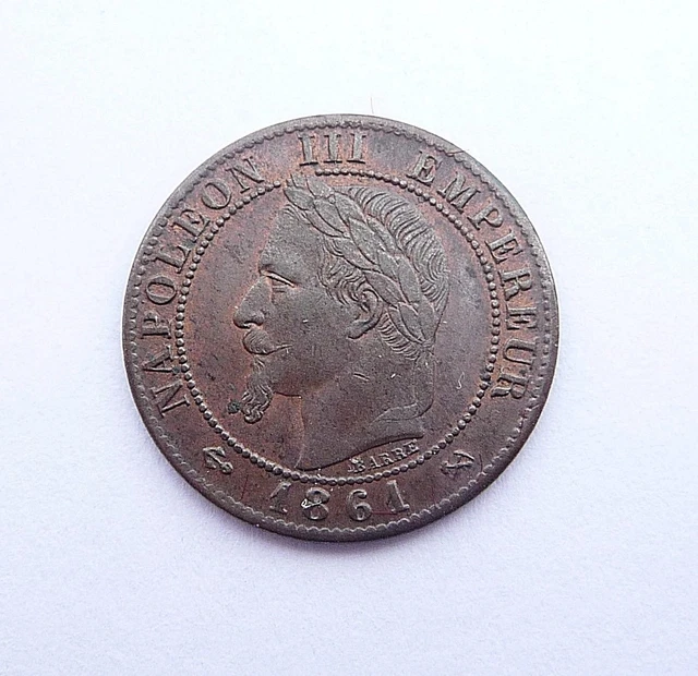 NAPOLEON III 1 centime 1861 K
