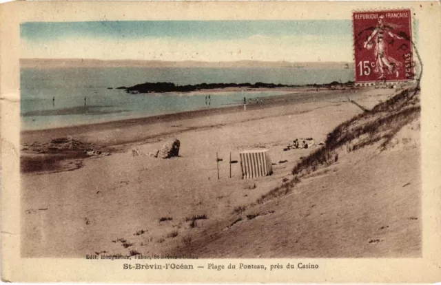 CPA St-Brevin l'Ocean Plage du Ponteau pres du Casino FRANCE (1370040)