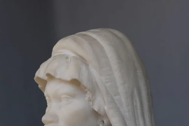 Bustes orientalistes en marbre de Carrare XIXème (paire) 11