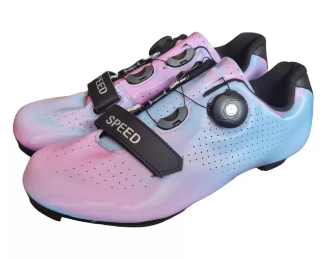 Speed Cycling Shoes Size Tonic Pink / Blue UK Size 6 Eu 39