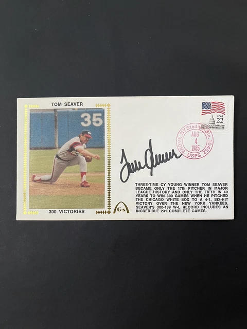 Tom Seaver Auto | Gateway cache envelope | JSA Autheticated | 300 Victories Tom Seaver Auto | Gateway cache envelope | JSA Autheticated | 300 Victories