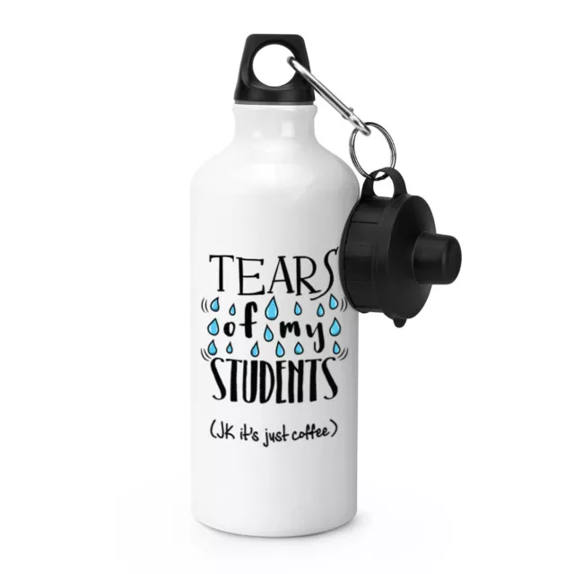 Lágrimas De Mi Estudiantes Café SPORTS Botellín Acampada Flask - Maestro Regalo