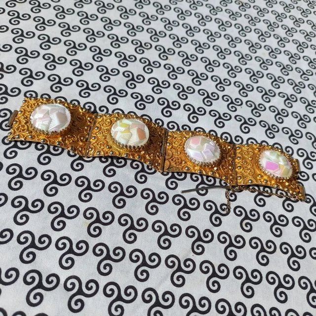 Bracelet élastique MARC LABAT - Perles De Verre Multicolores - Neuf Avec étiquettes