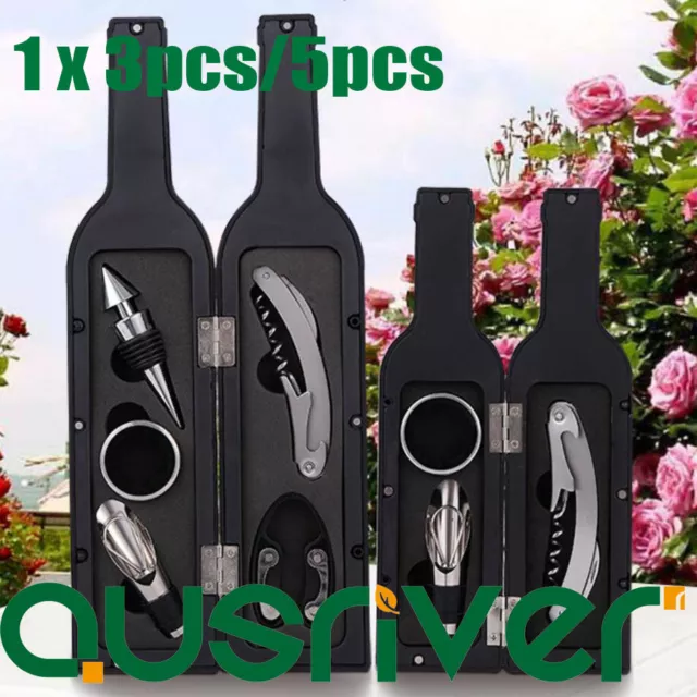 Brand New Practical Wine Corkscrew Bottle Opener Set Assitst Tools Wedding Gift