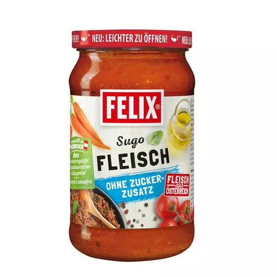 Felix Sugo/Tomatensauce mit Fleisch ohne Zuckerzusatz 360g - 3 Varianten