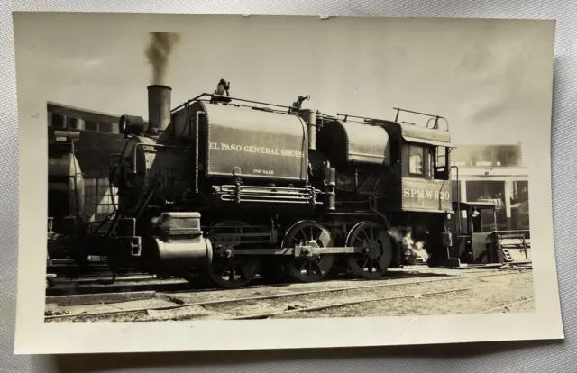 Vintage Photograph 1937 Locomotive Train 620 Southern Pacific Lines El Paso B&W