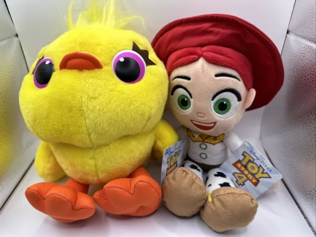 Disney Pixar Toy Story 4 Official Jessie & Duckie Plush Soft Teddy Toy 12”