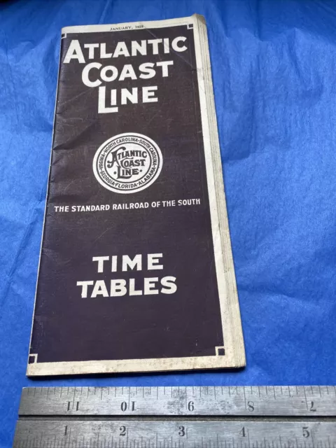 1928 Atlantic Coast Line Railroad Timetable