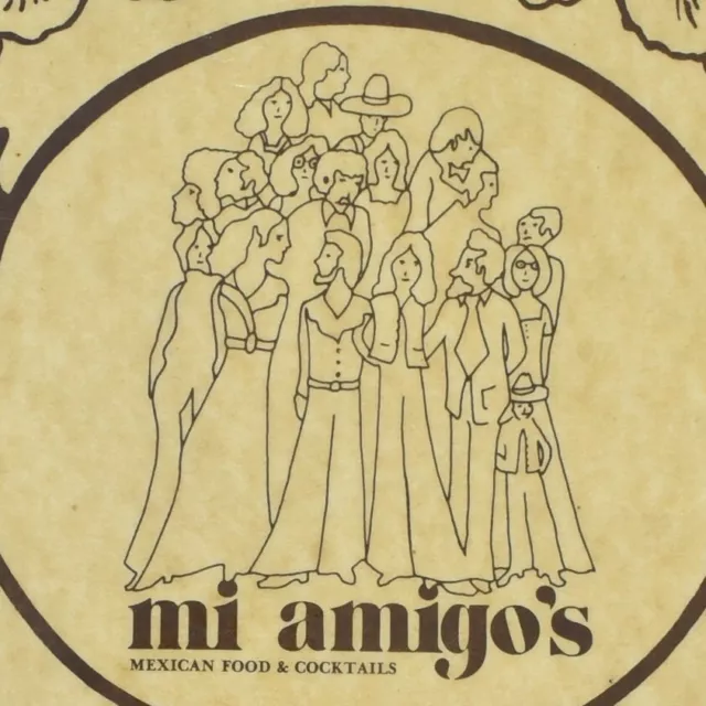 1980s Mi Amigo's Restaurant Menu Guadalupe Rd Tempe Square Shea Blvd Phoenix 1