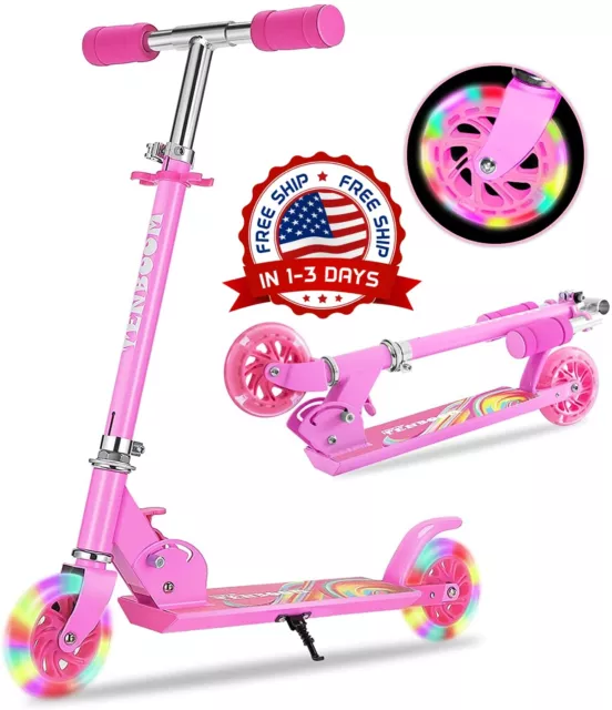 ESCUTER PARA NIÑA Scooter Monopatin Plegable Acero Seguro Pink Scooter For  Girls $79.99 - PicClick