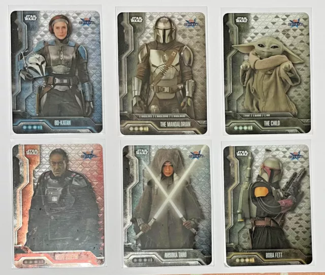 2021 Topps Star Wars The Mandalorian Crystal Cards Cr1 To Cr6 You Choose
