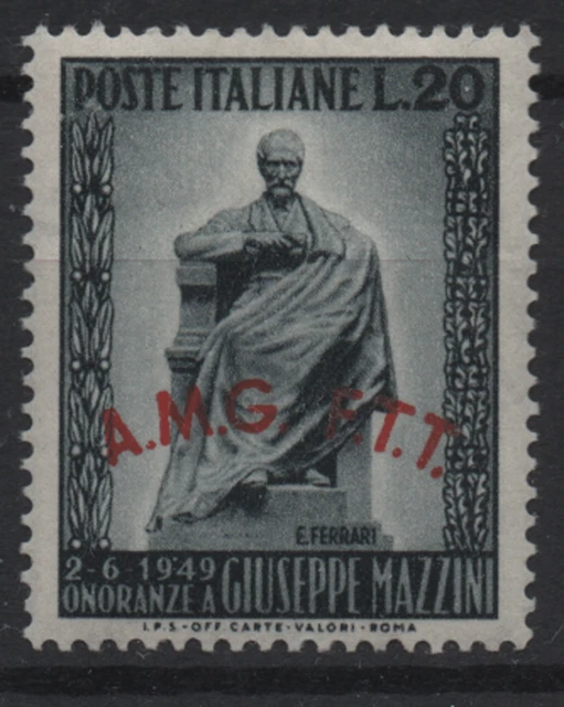 006. Italy AMG FTT Trieste Zone A 1949 Monument to Mazzini MNH