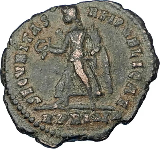 VALENS Genuine 367AD Rome Authentic Ancient Roman Coin VICTORY Angel i65825