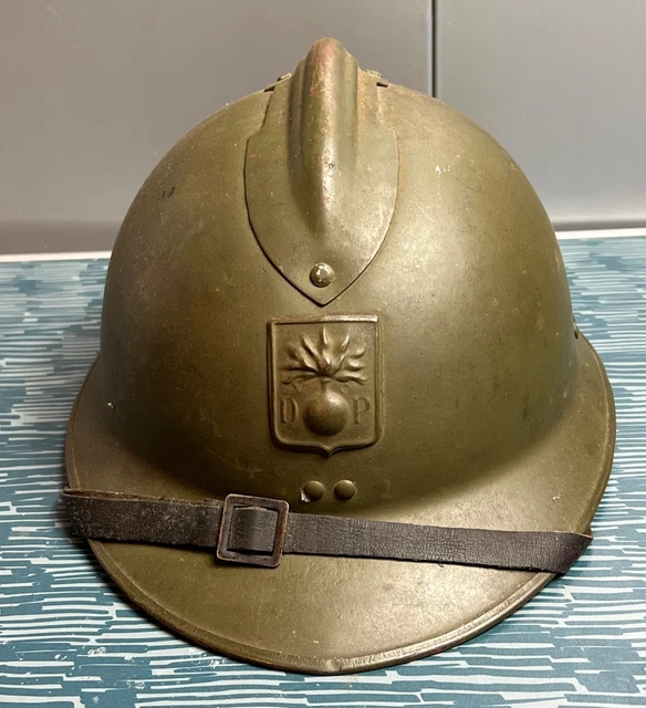 Jugulaire En Cuir Pour Casque Adrian M26 1926-1939 France 40 Ww1 Ww2