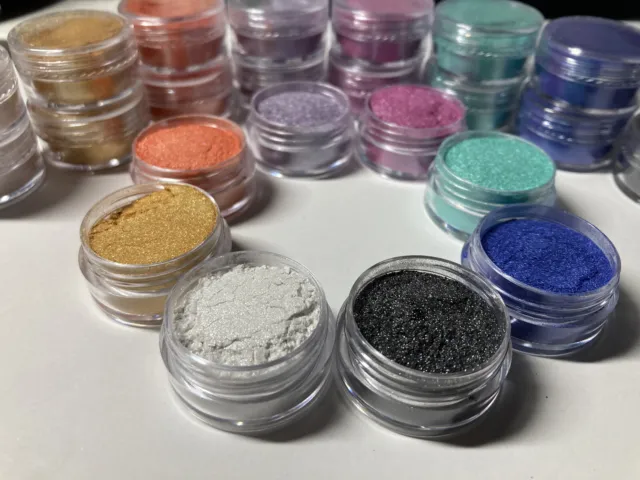 Perlen Farbpigmente für Epoxidharz, Resin,Seife 8 Farben im Set, Farbpulver