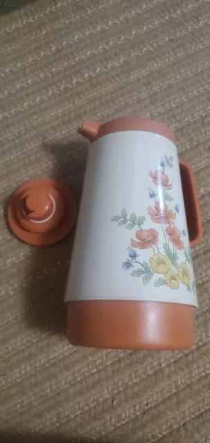 Vintage Corning Royal Garden 8000 Insulated Coffee Carafe Thermos Server Pot