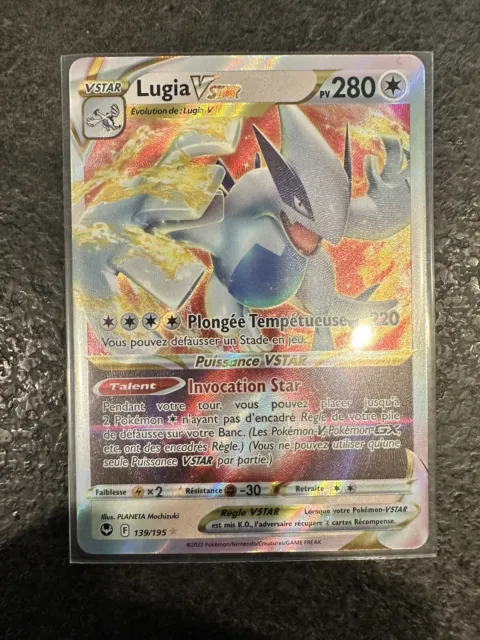 Carte Pokémon Lugia Vstar 139/195 EB12 Tempête Argentée EB 12 FR