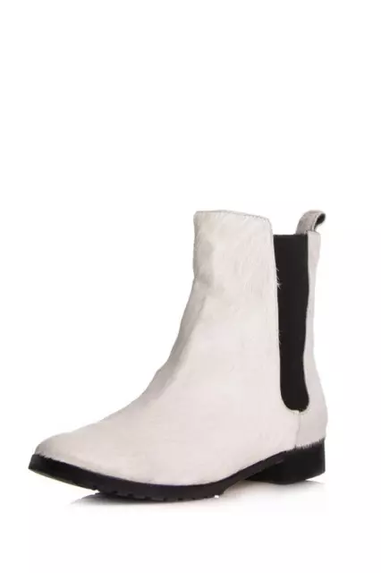 Elizabeth and James Paul 1 Boot Off White Calf Hair pony black haircalf slip-on