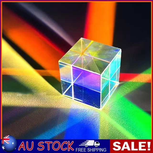 Rainbow Prism with Paper Box Splitter Prism Home Decor for Scientific Experiment