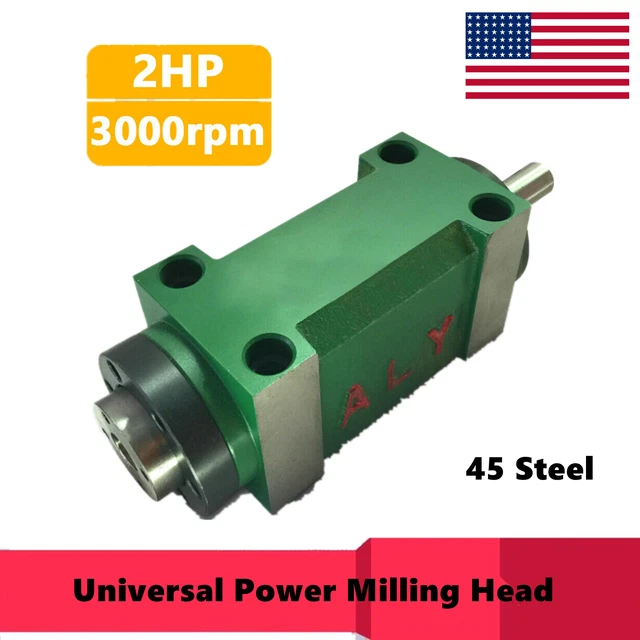 Universal Spindle Unit Power Head for CNC Drilling Milling Machine 2HP 1.5KW