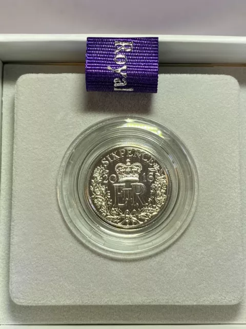 2016 Queen Elizabeth II 6D Sixpence Silver Coin Box Coa Unopened