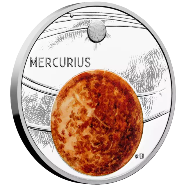 Silbermünze Der Merkur Sonnensystem (4.) 2020 - Niue - 1 Oz PP