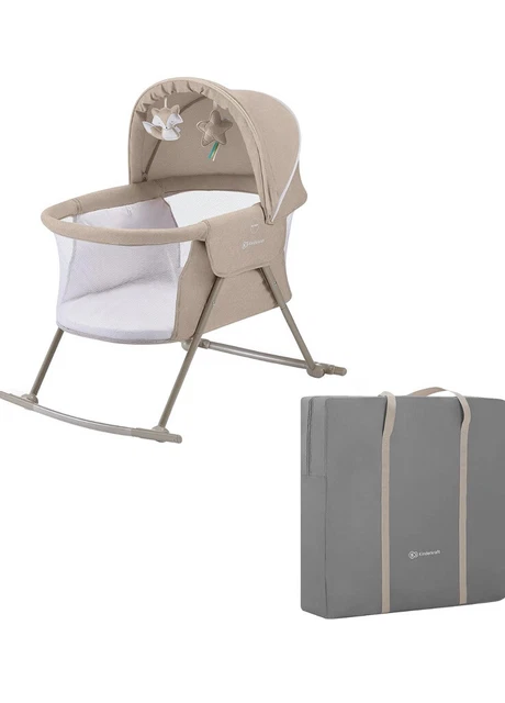 Cuna de bebé Kinderkraft 3 en 1 LOVI, cuna, cuna de viaje, rockero,