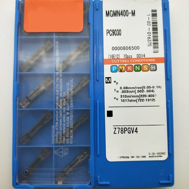 Reliable Performance Carbide Inserts 10pcs MGMN400M PC9030 Easy Replacement