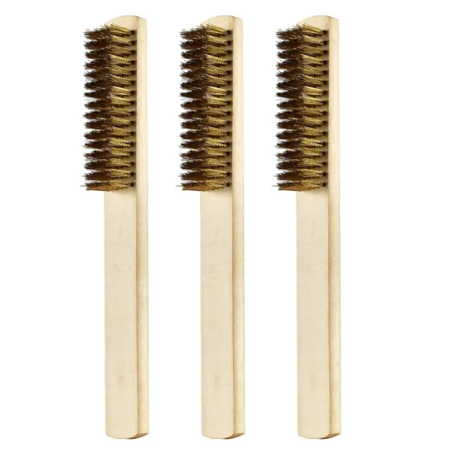 3 Pcs Copper Wire Brush Stainless Steel Cleaner Cleaning Tool