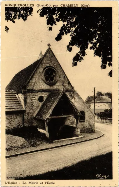 CPA Ronquerolles Eglise La Mairie et l'Ecole (1340237)