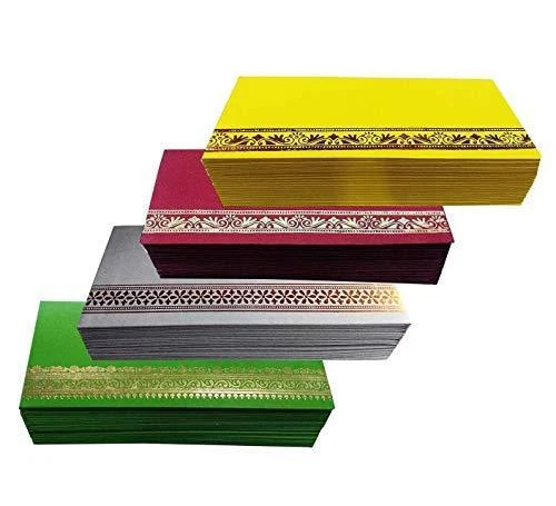 PG COUTURE Flower Designer Money Envelope wedding stationery paper Shagun Gift f