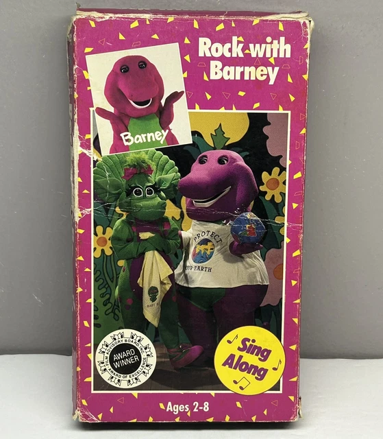 BARNEY ROCK WITH Barney VHS 1991 Video Tape Sing Along Song Purple ...