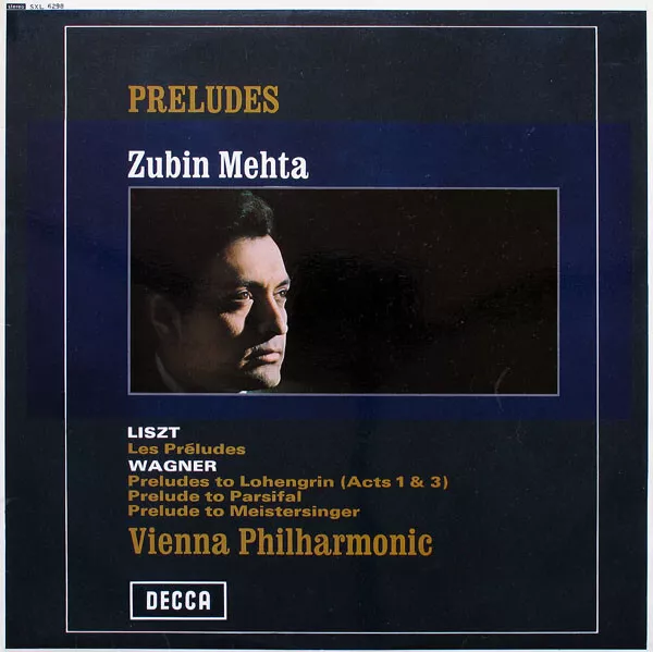 Zubin Mehta, Franz Liszt - Richard Wagner, Wiener Philharmoniker - Preludes (LP)