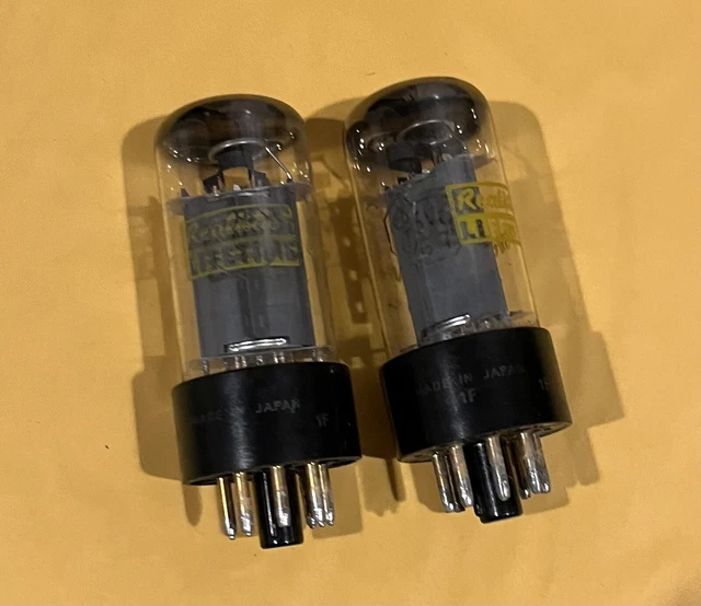 Realistic Lifetime 6V6GTA Tubes Close Match Pair Matching Date Codes TESTED