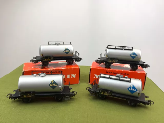Märklin SpurH0 4x ARAL Kesselwagen 4500   /15