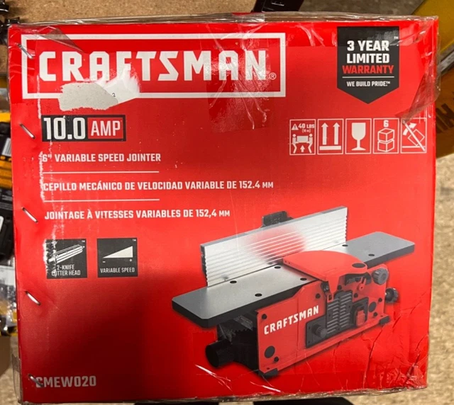 NEW CRAFTSMAN CMEW020 Benchtop Jointer 279.99 PicClick