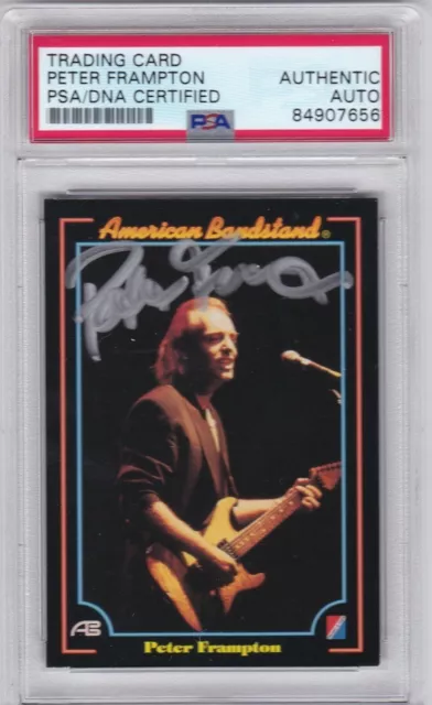 Psa Dna Certified Peter Frampton Autographed Signed American Bandstand Card