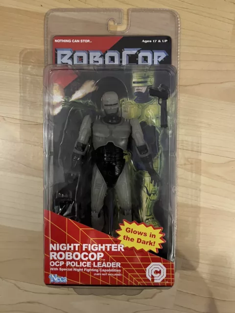 NECA 7” Glow In The Dark Night Fighter RoboCop OCP Figure Exclusive