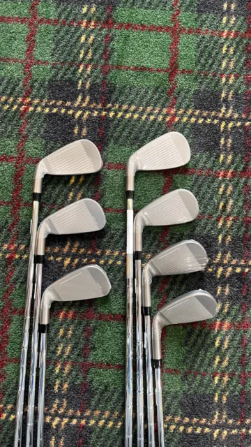 NEW 2024 COBRA Darkspeed Irons 4-PW KBS $-Taper 120 Stiff Flex Steel!!