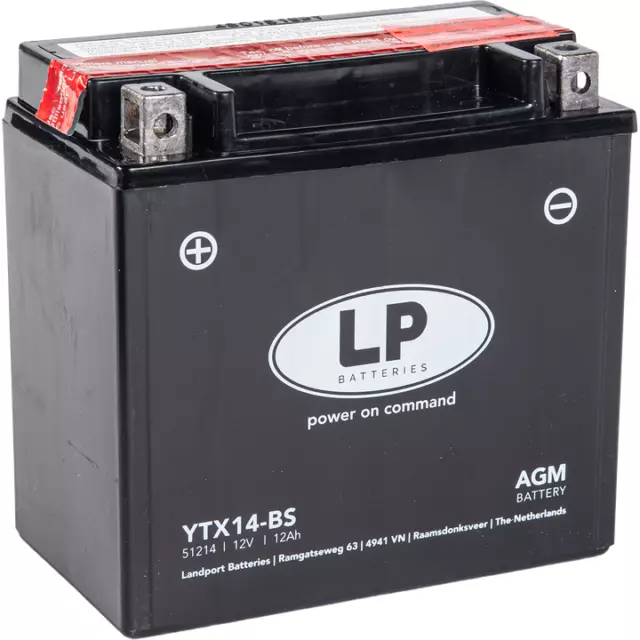 Batterie AGM 12V 12Ah pour Quad YAMAHA YFM 660 R RAPTOR 5LP de 2001 à 2005