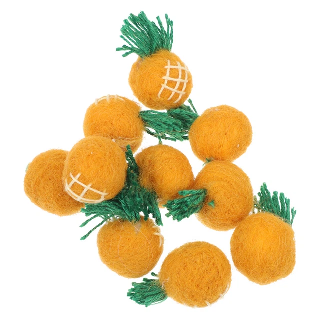 10 Pcs Filz Ananas Wollfilz Heimzubehör Decoraciones Para Sala De Casa